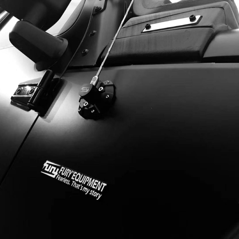 2007-2023 Jeep Wrangler JK, JL & Gladiator JT FURY Antenna Base Cover – Aluminum-Magnesium Alloy Antenna Mount Cap - Adventure 4x4 Works